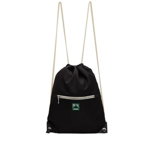 Prada Zaino Black Tessuto Nylon Drawstring Backpack 2VZ030